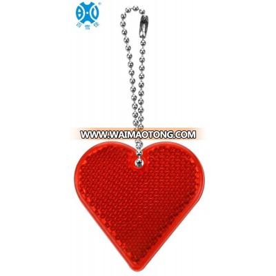 Heart reflective keychain,ideal gift for promotion