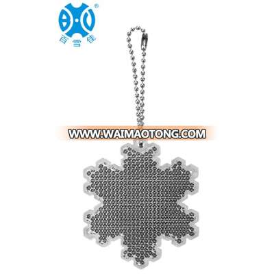 Snowflake high visibility Safety Reflective Keychain